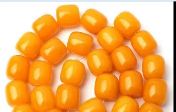

5Strand 12mm Smooth Natural Yellow a Column Shape Loose Beads Strand 15"
