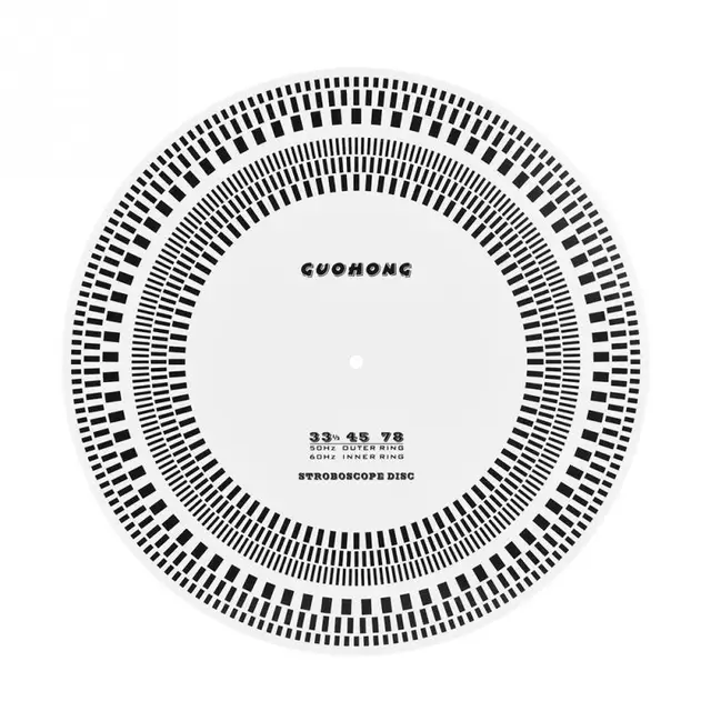 Profesional LP Vinyl Record Turntables Phono Tachometer Calibration Stroboscope Disc For Phonograph Gramophone