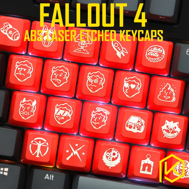 Novelty Shine Through Keycaps Abs Etched, Fallout 4 Pip