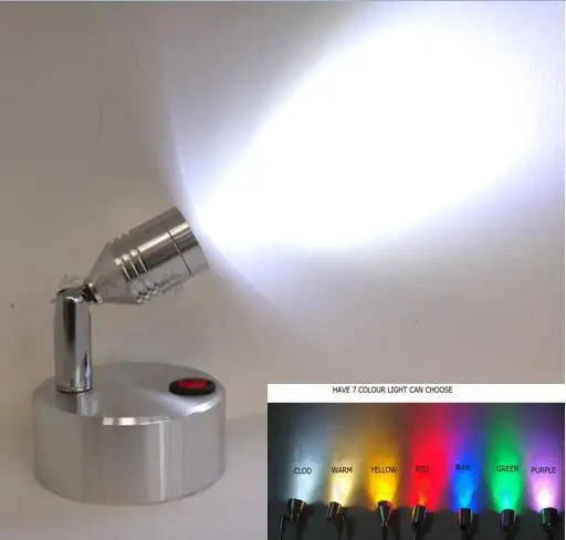 

AAA battery LED spotlight emergency lamp aluminum alloy suction cup wall lamp 360 turn portable switch desk lamp HTSD10