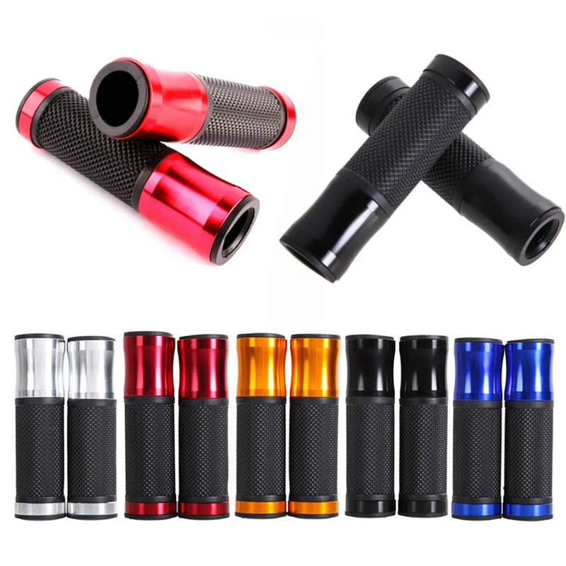 Pair Blue Aluminum Rubber Gel Hand Grips Handlebar For Yamaha Motorcycle 7/8" Pair Blue Aluminum Rubber Gel Hand Grips Handlebar For Yamaha Motorcycle 7/8"