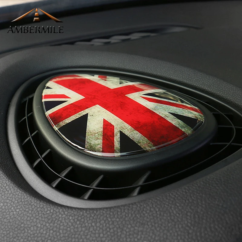 3D прозрачная эпоксидная Автомобильная консоль AMBERMILE наклейка на вентиляционное