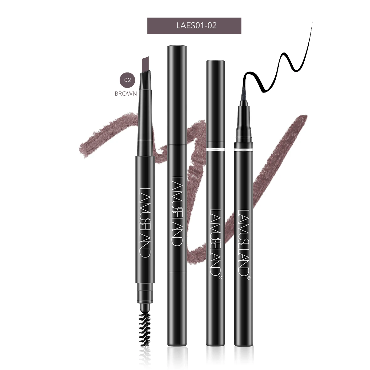 LAMUSELAND Makeup Set Eyebrow Pencil+Eyeliner# LAES01 - Цвет: 02