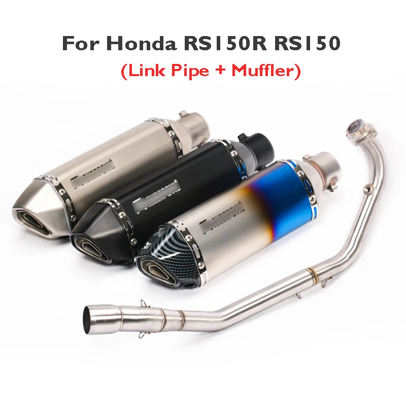 RS150R скольжения на мотоцикл глушитель выхлопной трубы наконечник Mid Link подключения труба выхлопная система для Honda RS150R RS150
