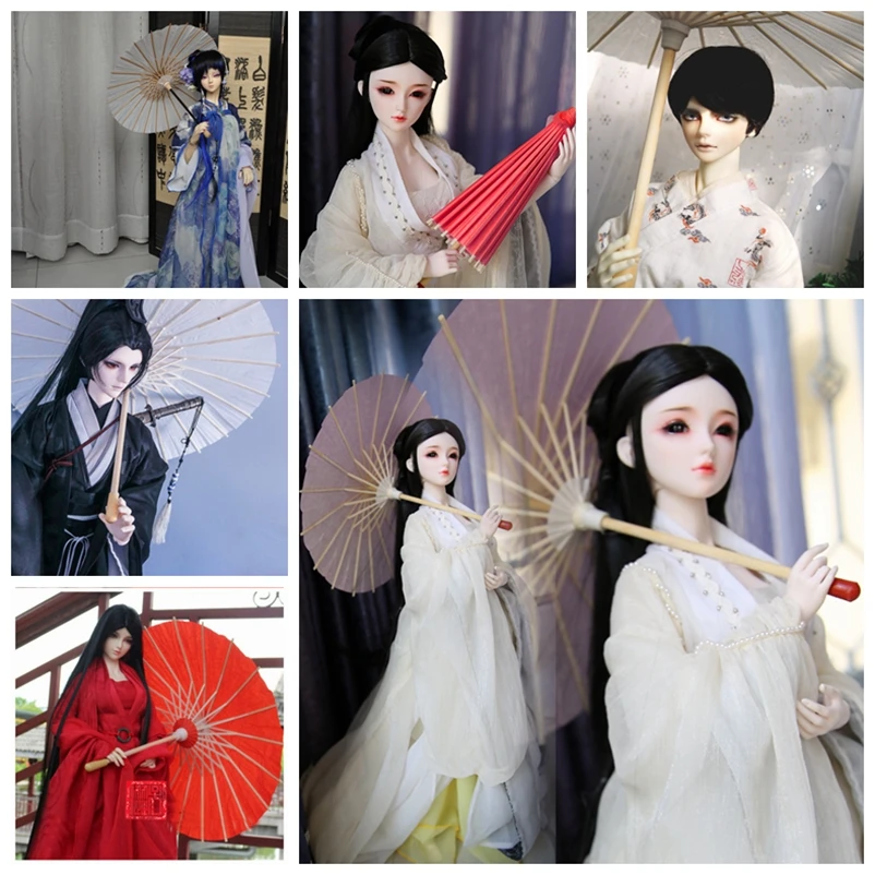 Красный китайский стиль бумаги реквизит с зонтиком для 11 &quot1/6 27 см BJD YOSD DD DOD DK DZ Volks