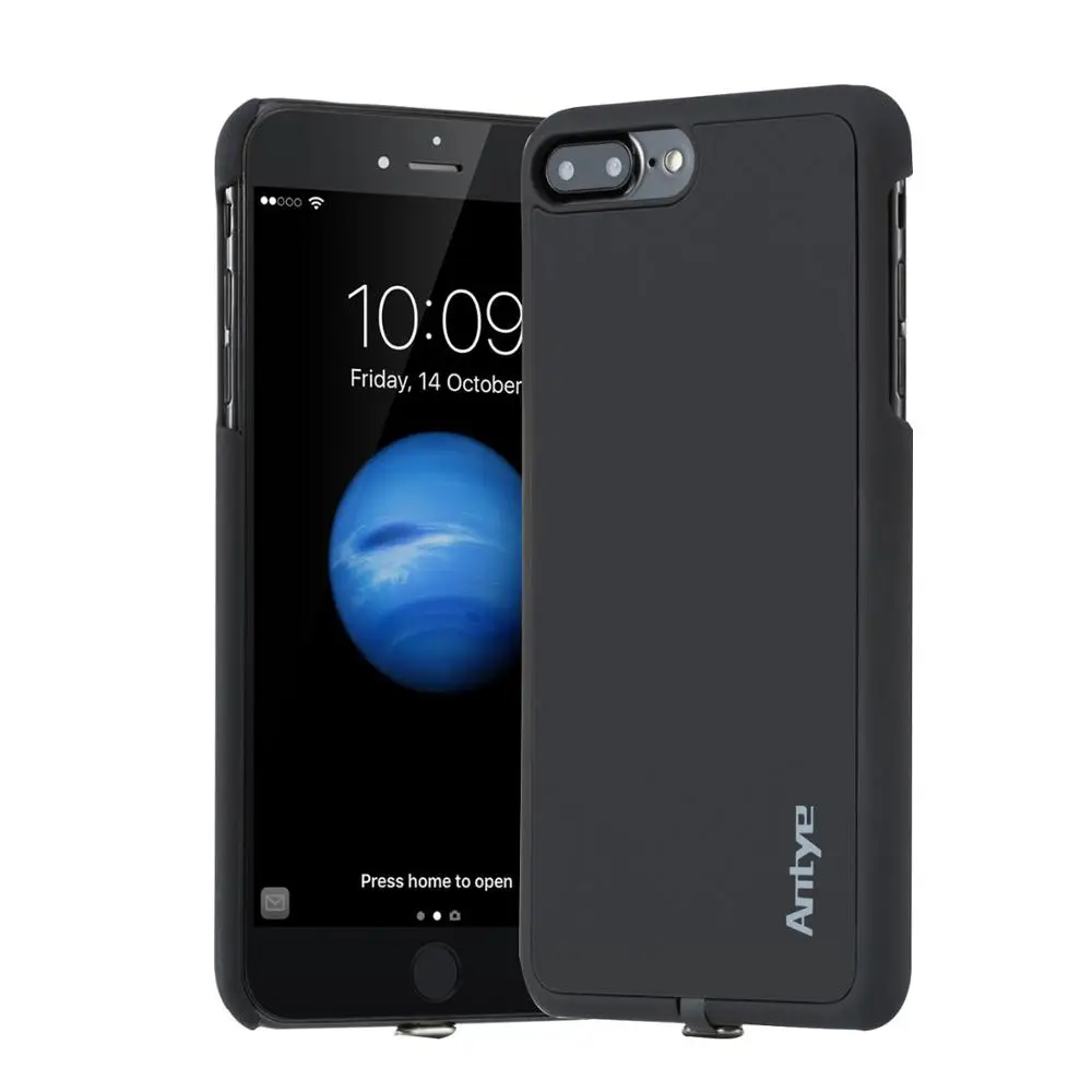 Чехол Qi с беспроводным зарядным устройством для iPhone 7/7 Plus, задняя крышка для телефона, чехол с защитой экрана из закаленного стекла - Тип штекера: for iPhone 7 Plus