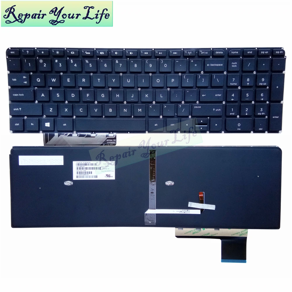 

Backlit M6 US laptop keyboard for HP M6-K m6-k022dx m6-k125dx m6-k054ca m6-k088 standard new pk130um1f00 725450-001