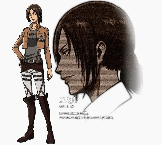 Attack On Titan Long Tail Bangs Short Hair Wig Cos Japanese Anime