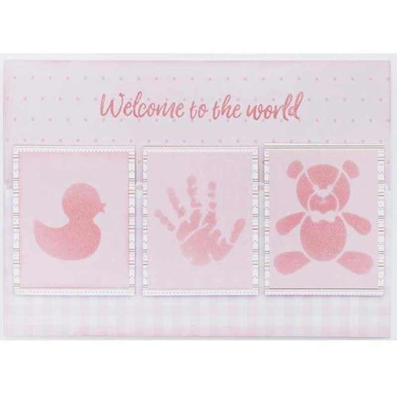 

Footprints Toys Dolls Pattern Plastic Spray Layering Stencils For DIY Scrapbooking Photo Album Decorative Drawing Sheet