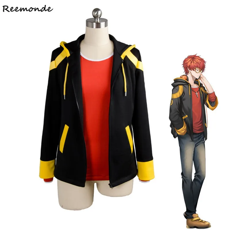 

Games Original Mystic Messenger 707 Cosplay Costume EXTREME Saeyoung/Luciel Choi 7 Outfit Hoodies Sweatshirts For Men Boys