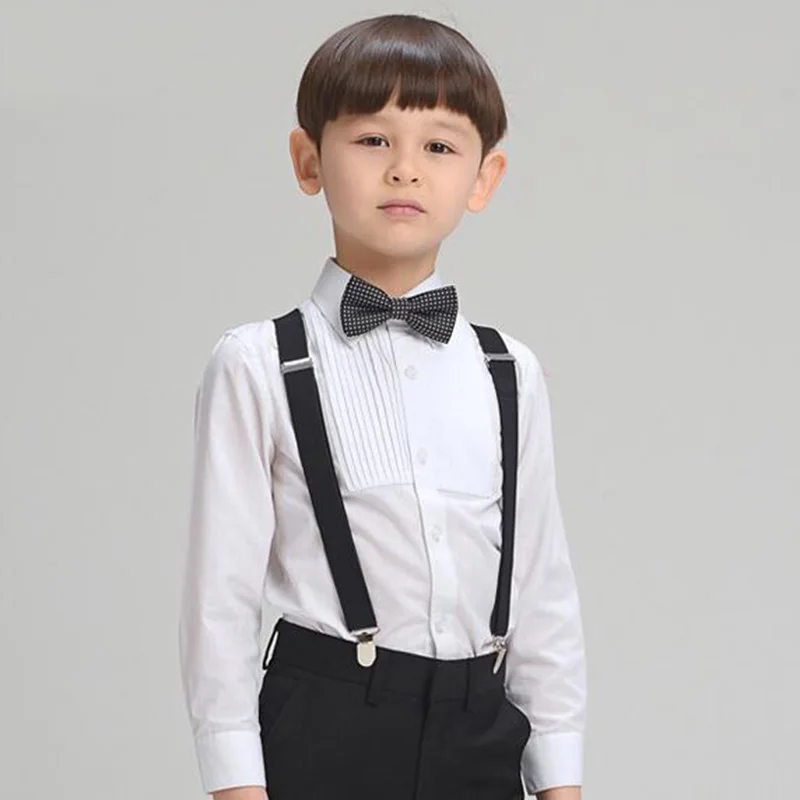 Boys White Full Sleeves Shirt Children Formal Shirts (2)