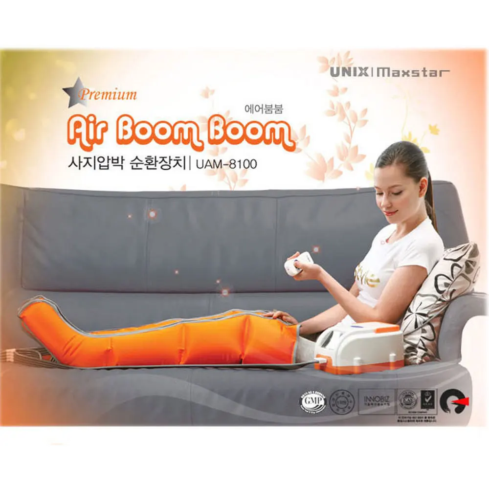 UNIX UAM 8100 Air Compression Therapy System Massager Leg+Foot Cuffs