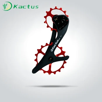 

18T Bicycle Oversized Ceramic Pulley Wheel System Carbon Fiber Derailleur Pulley For SHIMANO /XT/SLX M9000/M8000/M7000GS/M6000GS