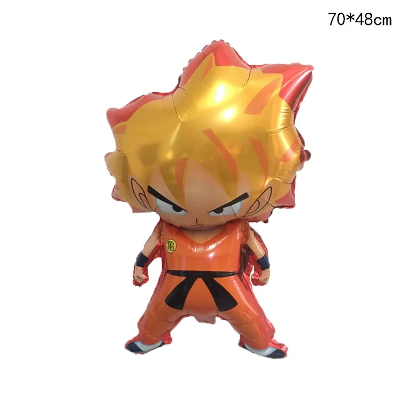 Новинка; Лидер продаж 5 шт./компл. мультфильм Dragon Ball Saiyan Goku Фольга шары День рождения воздушные шары для украшения гелиевые шары детский праздничный костюм DIY