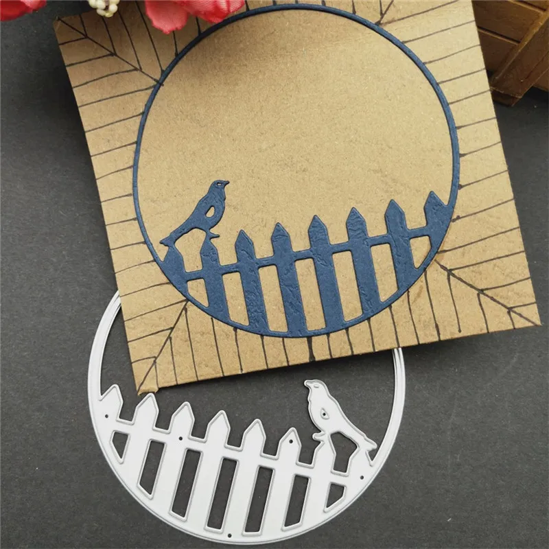 Julyarts Bird on The Fence Metal Cutting Dies for