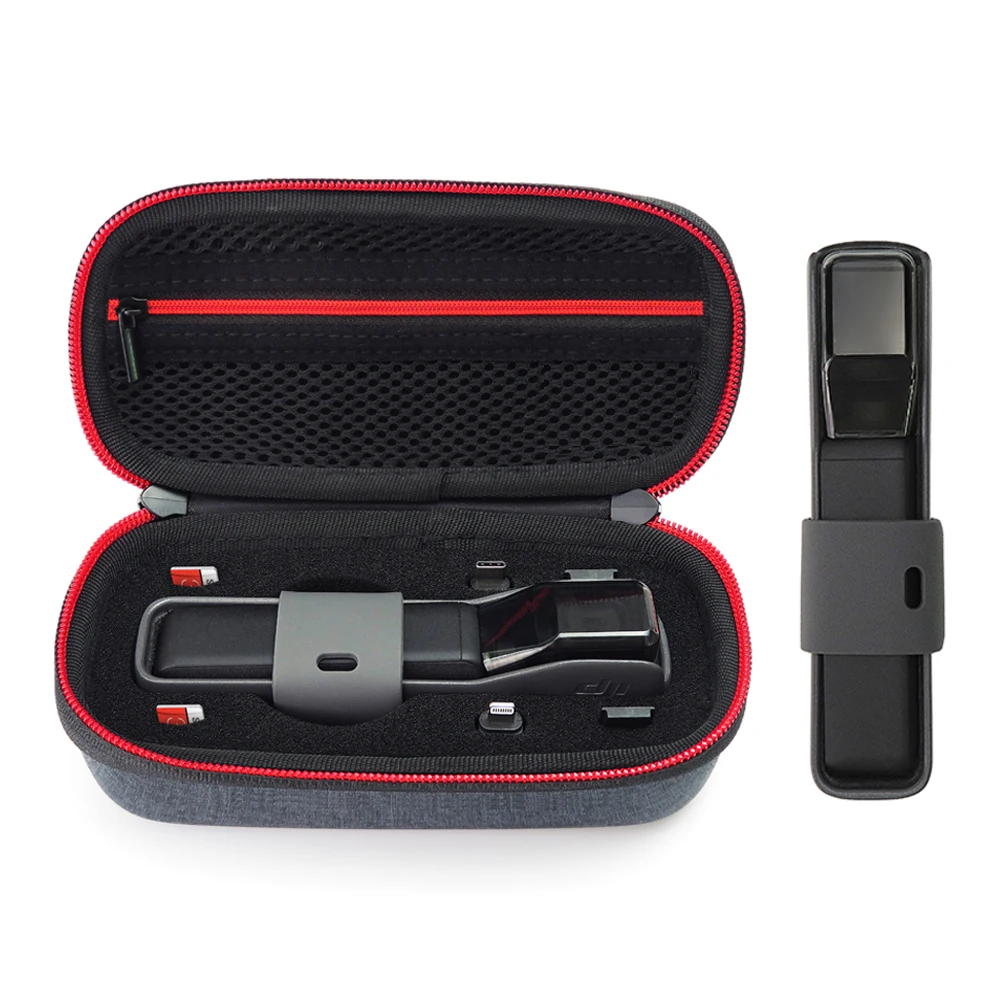 Жесткий чехол EVA для переноски DJI Osmo Pocket, защитная дорожная сумка, поставляется с крышкой объектива для ручного карданного фотоаппарата