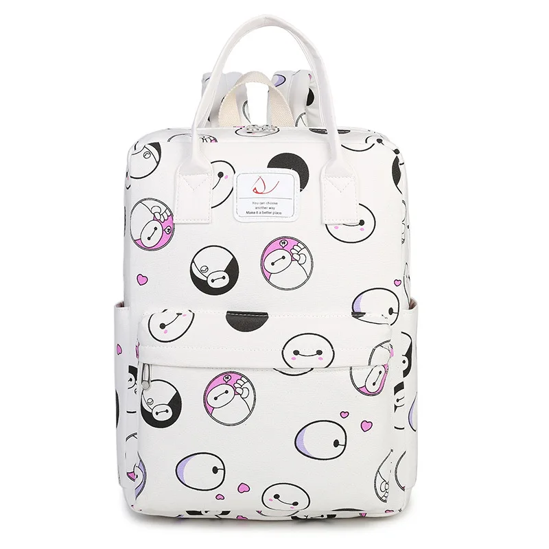 Canvas Printing Backpack Women Cute School Backpacks For Teenage Girls Vintage Laptop Bag Rucksack Bagpack Female