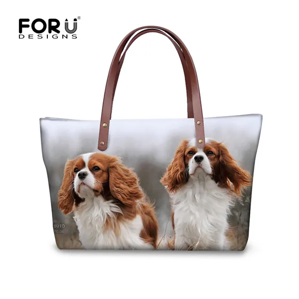 Forudesigns/3D Бордер-колли собака Для женщин сумки Повседневное женская через плечо Сумки животного сумка Bolsas Женственный топ-ручкой - Цвет: Прозрачный
