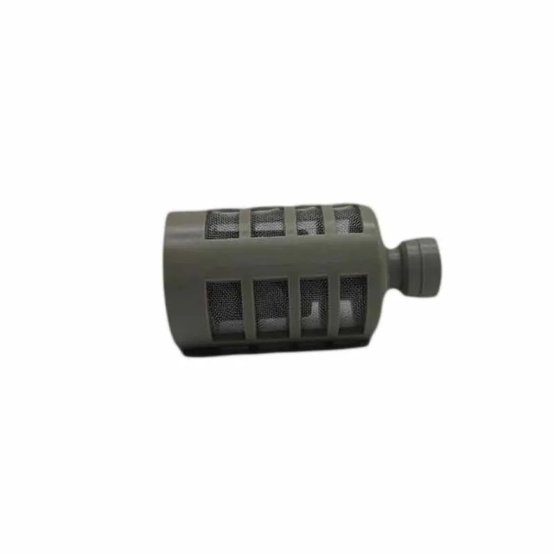 

Beige fast insertion water purifier filter with stainless steel mesh inside for electric pump 1/4 inch water hose connection
