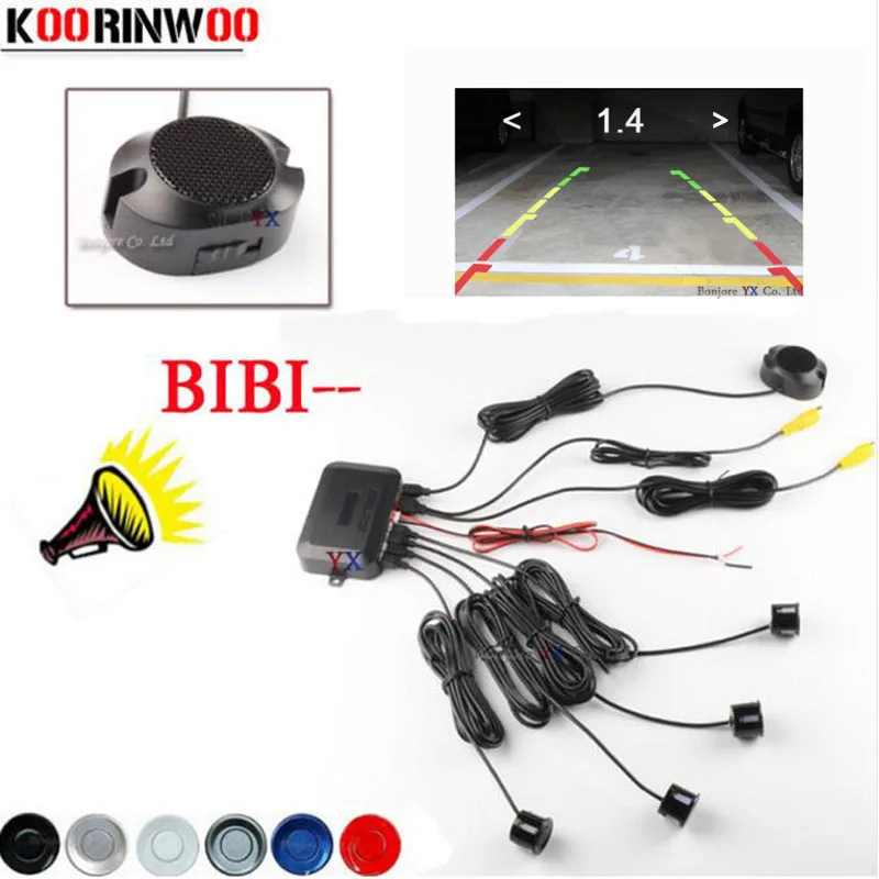 2017 Dual Core CPU Car Video Parking Sensor Reverse Backup Radar Assistance and Step up Alarm
