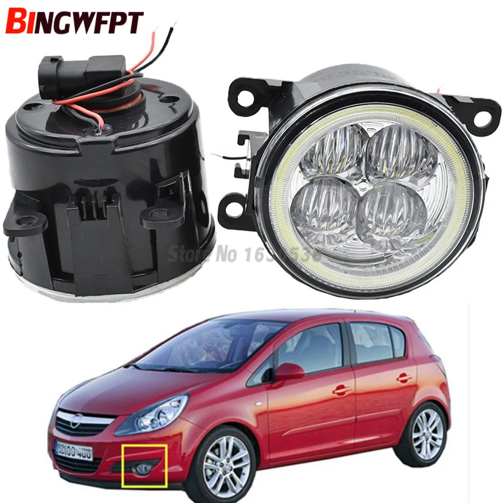 

2x Super Bright Angel Eyes White Blue Led Fog light For Opel Corsa D Hatchback 2007-2015
