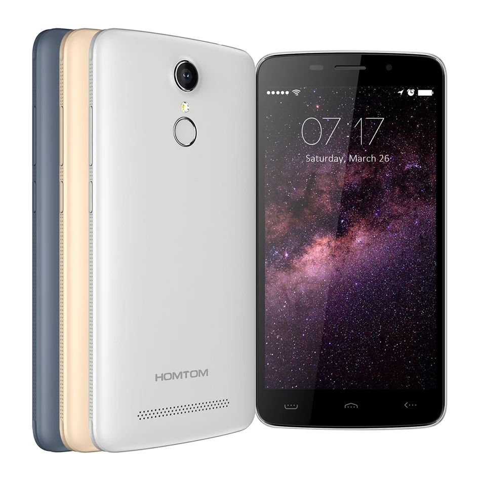 HOMTOM HT17 мобильный телефон Android 6 0 1280*720 четырехъядерный 1 Гб + 8 3000 мАч отпечаток