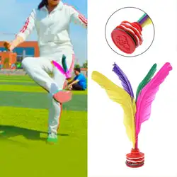 Красочные перо Китайский Jianzi Фитнес Спортивная игрушка игра ног волан для пинания