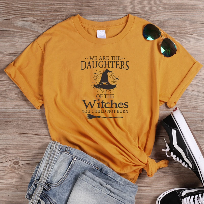 Женская футболка ONSEME с надписью We Are The Girls Of Witches женская на Хэллоуин базовые