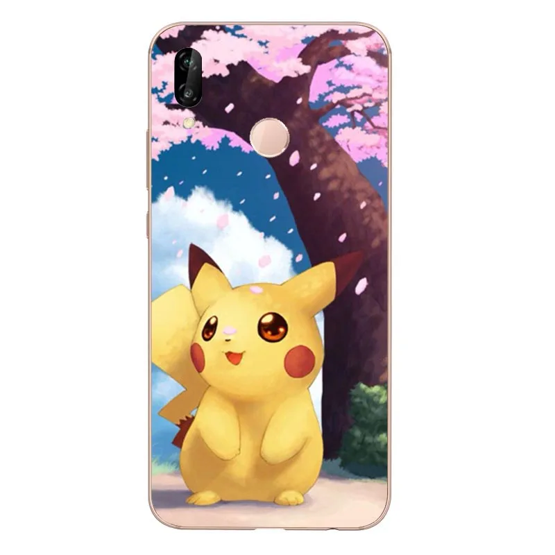 Мягкий силиконовый чехол из ТПУ с объемным рисунком Pocket Monsters Pokemons Pikachus для Huawei P6 P7