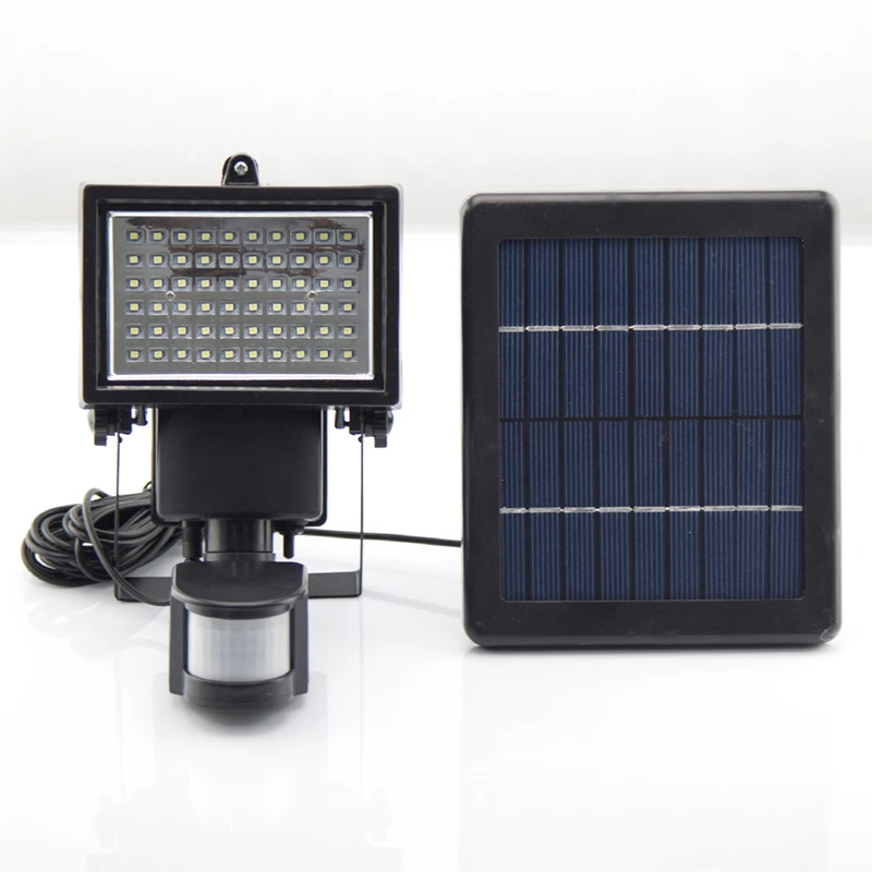 Super Bright 60 LED Solar Motion Sensor Lamp Waterproof Motion Sensor Wall Lights ,Security ...