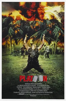 

Platoon 1986 Charlie Sheen Veitnam Oliver Stone Movie Silk Poster Art Bedroom Decoration 1827
