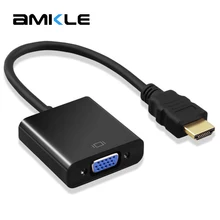 Amkle HDMI to VGA Adapter font b Cable b font HDMI to VGA Converter Adapter Support