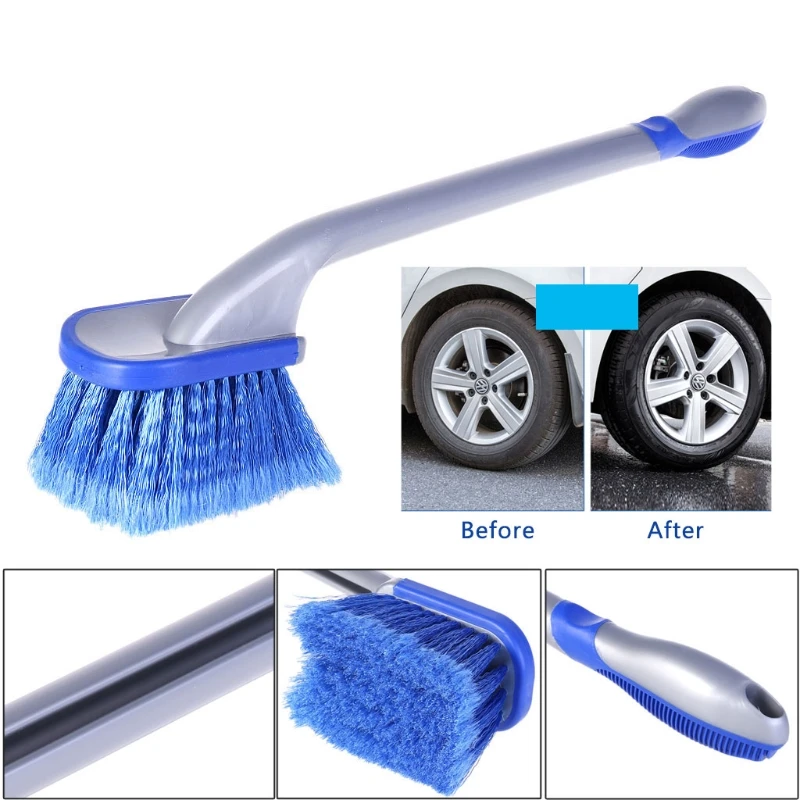 Drop Ship Multifunctional Tire Cleaning Brush Anti Slip Long Handle