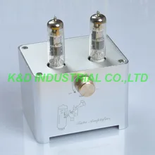 1pc Sliver Small Mini Tube AMP Single Ended HIFI Audio Amplifier 6F3 ECL805 ECL85 finished 6n2 fu32 single ended tube headphone amplifier power amp 4w 4w