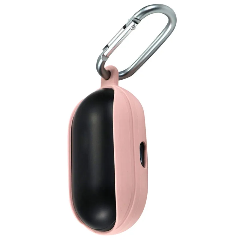 Silicone Case Cover Soft and Flexible Scratch Shock Resistant for Samsung Galaxy Buds Wireless Charging with Carabiner 40MAY1002