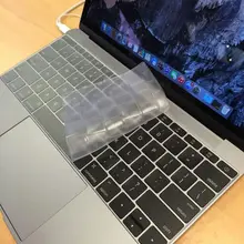 XSKN бренд, для нового MacBook 12 дюймов ультра тонкий прозрачный, мягкий пленка для клавиатуры из ТПУ кожи, крышка клавиатуры для Macbook 12