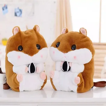 

New 50cm 1PC Cute Rabbit/Squirrel Plush Backpack Plush Bag Long ear rabbit Soft toy girls dolls Birthday Gift for kids MR94