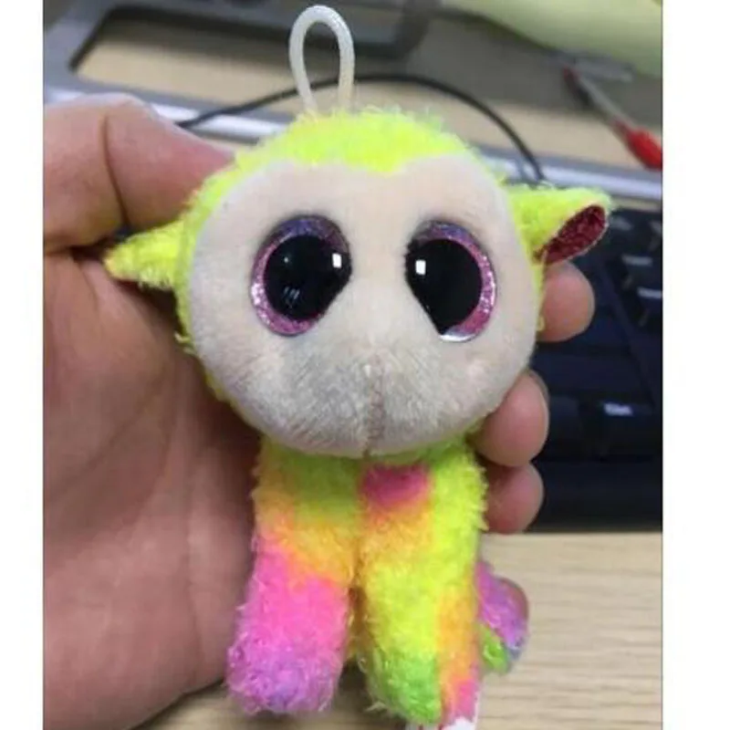 Ty The Rainbow овечка Маленькая подвеска плюшевая игрушка зажим мягкая коллекция кукла
