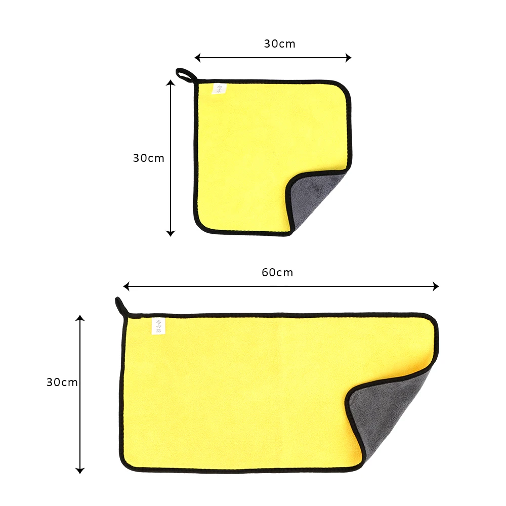 FORAUTO Автомойка Полотенца Очищающая высушивающая ткань инструмент ультрамягкое микроволокно ткань 30*30/60 см Auto Care с подробным описанием для Toyota
