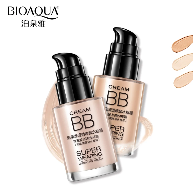 

BIOAQUA Brand Base Makeup Face Liquid Foundation Whitening Moisturizing Oil-control Concealer BB Cream Waterproof Cosmetics 30ml