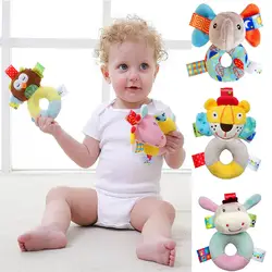 Детские погремушки игрушки для новорожденных ручной мобильный колокол милый игрушечная Сова свисток плюшевые детские игрушки-погремушки