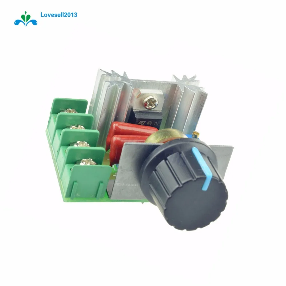 

2000W 50-220V AC 25A SCR Motor Speed Controller Adjustable PWM Voltage Regulator Temperature Motor Switch Module 4.8*5.5*2.7cm