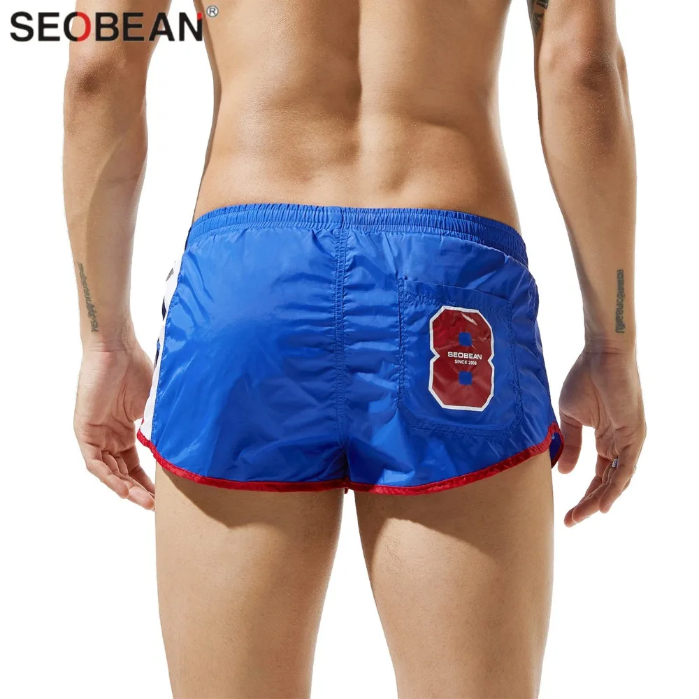 SEOBEAN Shorts Men's Beach Shorts Quick Dry Nylon Fabrics Men Board Shorts Homme Casual Style Loose Joggers Shorts 2
