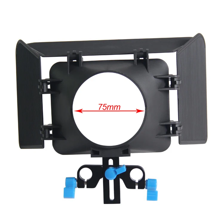 

Plastic DSLR Matte Box for 15mm Rail Rod Support Follow Focus System D90 t2i 5D 60D 7D 550D 600D D300s