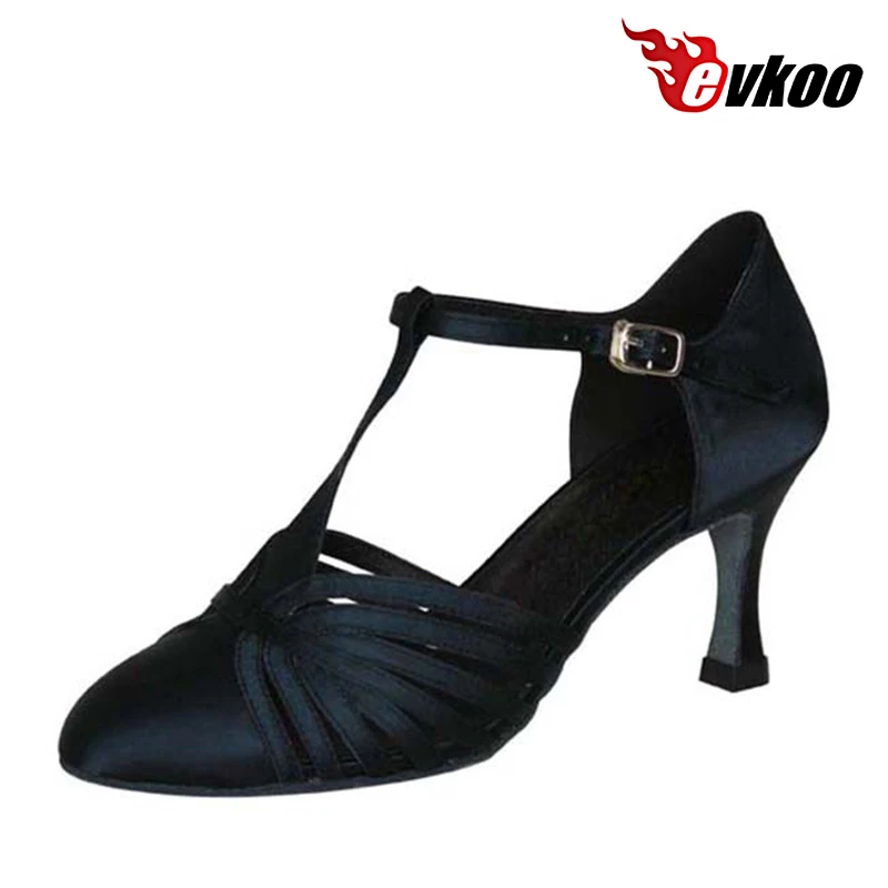 Evkoodance Customized Size Six Color For Choice Dancing Shoes Women 7cm Heel Latin Dance Shoes Woman  Latin salsa shoes dancing