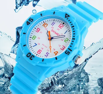 

Skmei Fashion Children Watch Brand Watches Quartz Wristwatches Waterproof Jelly Kids Clock Boys Girls Students Wrist Watches