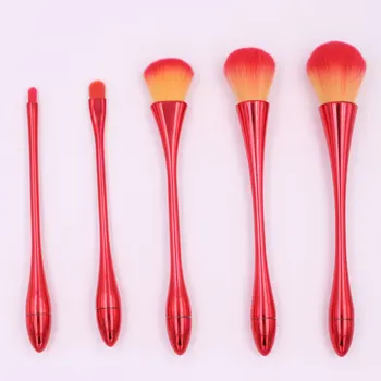 

High Quality 5pcs Make up brushes Tools Thin Waistline Brush Set Blush Foundation Eyeliner Conclear Brushes Free shipping