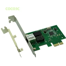 Realtek 8111C Computer 1Gbps Gigabit Ethernet Network Card PCI-e to RJ45 Lan Adapter Converter with Low Profile Bracket