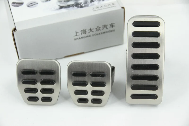 Set of 3pcs Stainless Car pedal Cover for MT Volkswagen VW Golf MK4