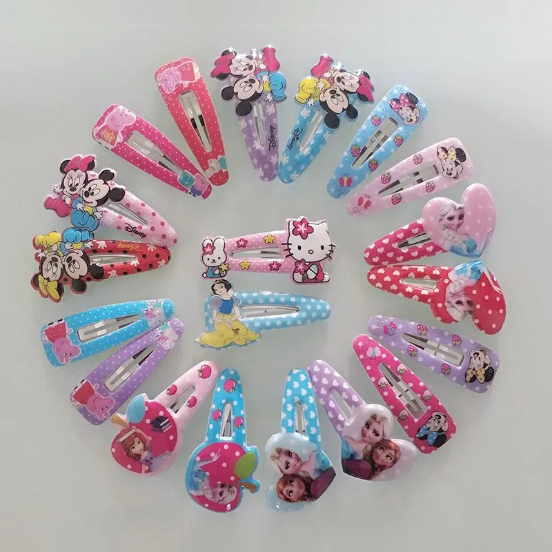 cheap 12Pc Set Girl Hair Accessories Cartoon Hairpin children elastic Hair Clips Set Hairband Band Girl Hair Barrettes Kid Set Gift